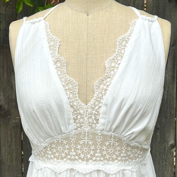 ❤️HP! White Gauze Midi Dress - Picture 13 of 16